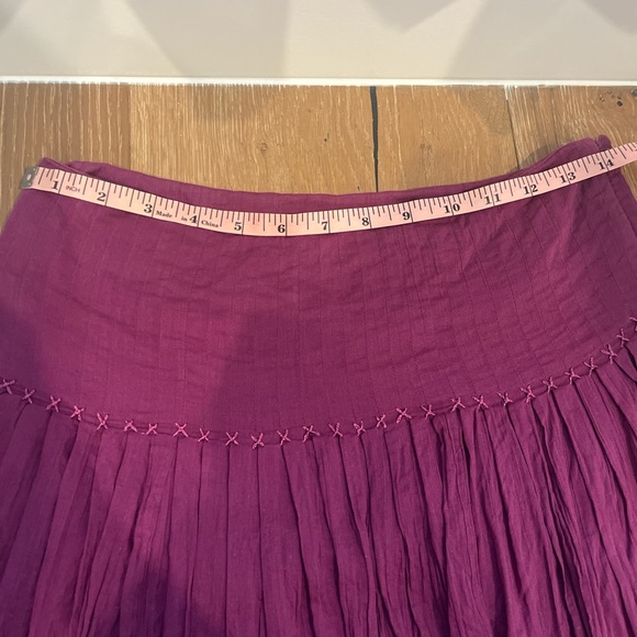 Lauren Ralph Lauren Purple Skater Skirt with Pleats - Picture 6 of 7